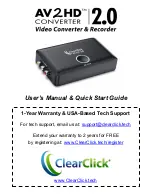 ClearClick AV2HD 2.0 Manual preview