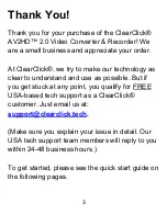 Preview for 3 page of ClearClick AV2HD 2.0 Manual