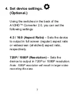 Preview for 7 page of ClearClick AV2HD 2.0 Manual