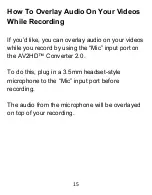 Preview for 15 page of ClearClick AV2HD 2.0 Manual
