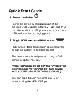 Preview for 5 page of ClearClick HD Capture+Stream Users Manual & Quick Start Manual