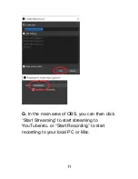 Предварительный просмотр 11 страницы ClearClick HD Capture+Stream Users Manual & Quick Start Manual