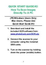 Preview for 7 page of ClearClick PORTABLE PHOTO & DOCUMENT SCANNER Quick Start Manual & User Manual