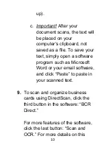 Preview for 10 page of ClearClick PORTABLE PHOTO & DOCUMENT SCANNER Quick Start Manual & User Manual