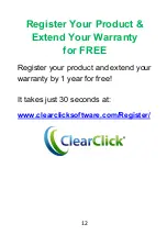 Preview for 12 page of ClearClick PORTABLE PHOTO & DOCUMENT SCANNER Quick Start Manual & User Manual