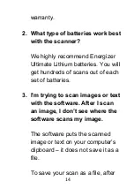 Preview for 14 page of ClearClick PORTABLE PHOTO & DOCUMENT SCANNER Quick Start Manual & User Manual