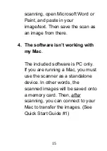 Preview for 15 page of ClearClick PORTABLE PHOTO & DOCUMENT SCANNER Quick Start Manual & User Manual