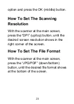 Preview for 23 page of ClearClick PORTABLE PHOTO & DOCUMENT SCANNER Quick Start Manual & User Manual