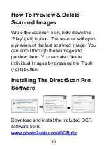 Preview for 26 page of ClearClick PORTABLE PHOTO & DOCUMENT SCANNER Quick Start Manual & User Manual