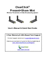 ClearClick Present+Share Mini Users Manual & Quick Start Manual preview