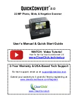 Предварительный просмотр 1 страницы ClearClick QuickConvert 2.0 Users Manual & Quick Start Manual