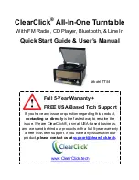 Preview for 1 page of ClearClick TT54 Quick Start Manual And User Manual