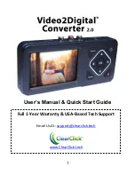 Preview for 1 page of ClearClick Video2Digital User Manual