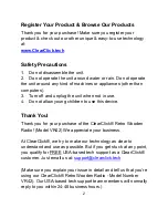 Preview for 2 page of ClearClick VR42 Quick Start Manual And User Manual