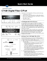ClearCube C7420 Quick Start Manual preview