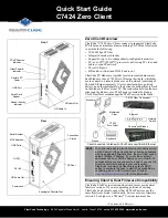 ClearCube C7424 Quick Start Manual preview