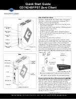 ClearCube CD7424SFPST Quick Start Manual preview