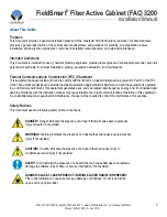 Preview for 5 page of Clearfield FieldSmart FAC 3200 Installation Manual