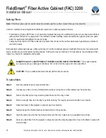 Preview for 72 page of Clearfield FieldSmart FAC 3200 Installation Manual