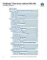 Preview for 2 page of Clearfield FieldSmart Fiber Active Cabinet 400 Installation Manual