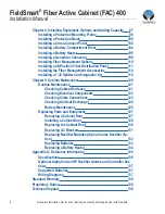 Preview for 4 page of Clearfield FieldSmart Fiber Active Cabinet 400 Installation Manual