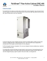 Preview for 7 page of Clearfield FieldSmart Fiber Active Cabinet 400 Installation Manual