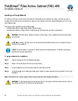 Preview for 88 page of Clearfield FieldSmart Fiber Active Cabinet 400 Installation Manual