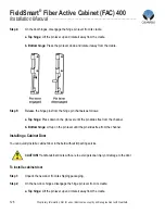 Preview for 128 page of Clearfield FieldSmart Fiber Active Cabinet 400 Installation Manual