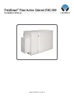 Clearfield FieldSmart Fiber Active Cabinet (FAC) 900 Installation Manual preview