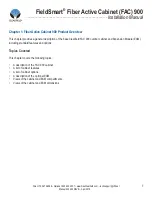 Предварительный просмотр 7 страницы Clearfield FieldSmart Fiber Active Cabinet (FAC) 900 Installation Manual