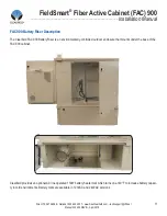 Предварительный просмотр 11 страницы Clearfield FieldSmart Fiber Active Cabinet (FAC) 900 Installation Manual