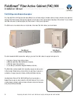 Предварительный просмотр 12 страницы Clearfield FieldSmart Fiber Active Cabinet (FAC) 900 Installation Manual