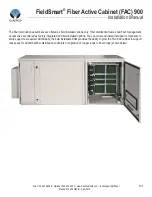 Предварительный просмотр 131 страницы Clearfield FieldSmart Fiber Active Cabinet (FAC) 900 Installation Manual