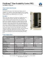 Предварительный просмотр 4 страницы Clearfield FieldSmart FSC PON Cabinets 1152 Port Installation Manual