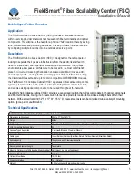 Предварительный просмотр 5 страницы Clearfield FieldSmart FSC PON Cabinets 1152 Port Installation Manual