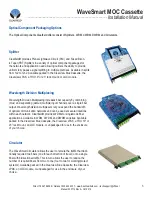 Предварительный просмотр 3 страницы Clearfield WaveSmart MOC Cassette Installation Manual