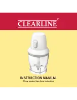 Preview for 1 page of Clearline APPCLR005 Instruction Manual