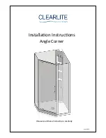 Clearlite Bathrooms Angle Corner Installation Instructions Manual preview