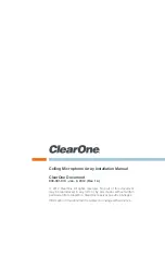 Предварительный просмотр 19 страницы ClearOne 910-001-013-W Installation Manual