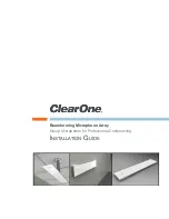 ClearOne Beamforming Microphone Array Installation Manual preview