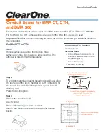 Предварительный просмотр 1 страницы ClearOne BMA CTH Installation Manual