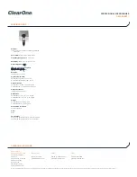 Preview for 2 page of ClearOne Button Mic Datasheet