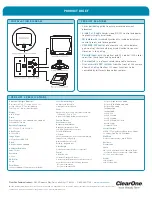 Предварительный просмотр 2 страницы ClearOne Ceiling DocCam II Product Specifications