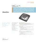 Предварительный просмотр 1 страницы ClearOne Chat 150 VC Datasheet