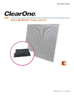 ClearOne COLLABORATE Versa Lite CT Quick Start Manual предпросмотр