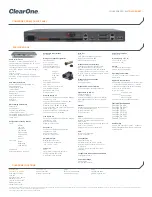 Предварительный просмотр 2 страницы ClearOne Converge Pro 840T Datasheet