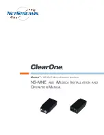 Preview for 1 page of ClearOne iMusica Installation And Operation Manual