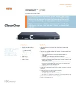 ClearOne INTERACT PRO Specifications предпросмотр