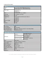 Предварительный просмотр 2 страницы ClearOne PHD PTZ Specification Sheet