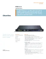 Предварительный просмотр 1 страницы ClearOne PSR1212 Datasheet